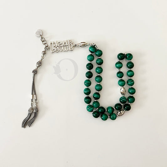 Hafith - Malachite 33-bead rosary