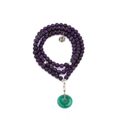 Amethyst with Jade Necklace