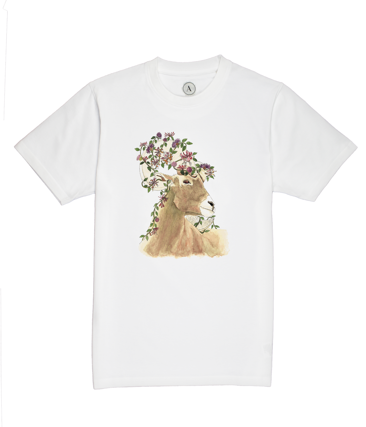 Aries Watercolor Rhinestone T-shirt