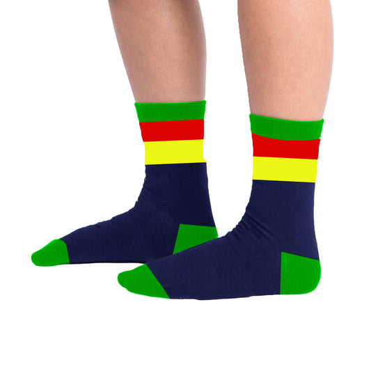 Colors-Green  Socks - Multicolor