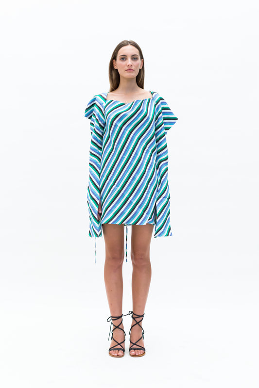Stripe Origami Dress