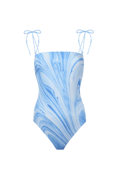 Ebru Printed Swim Piece