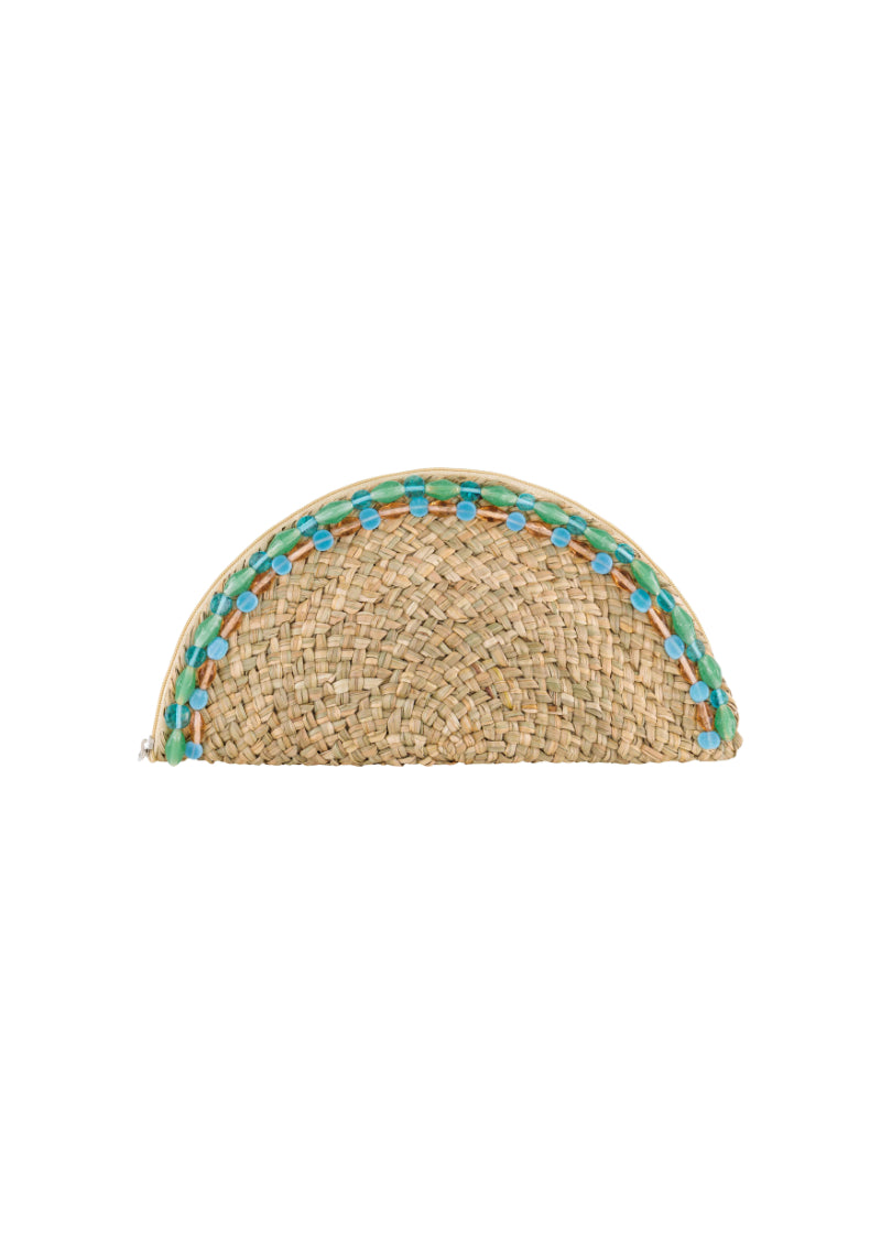 Luna Clutch with glassbead embroidery