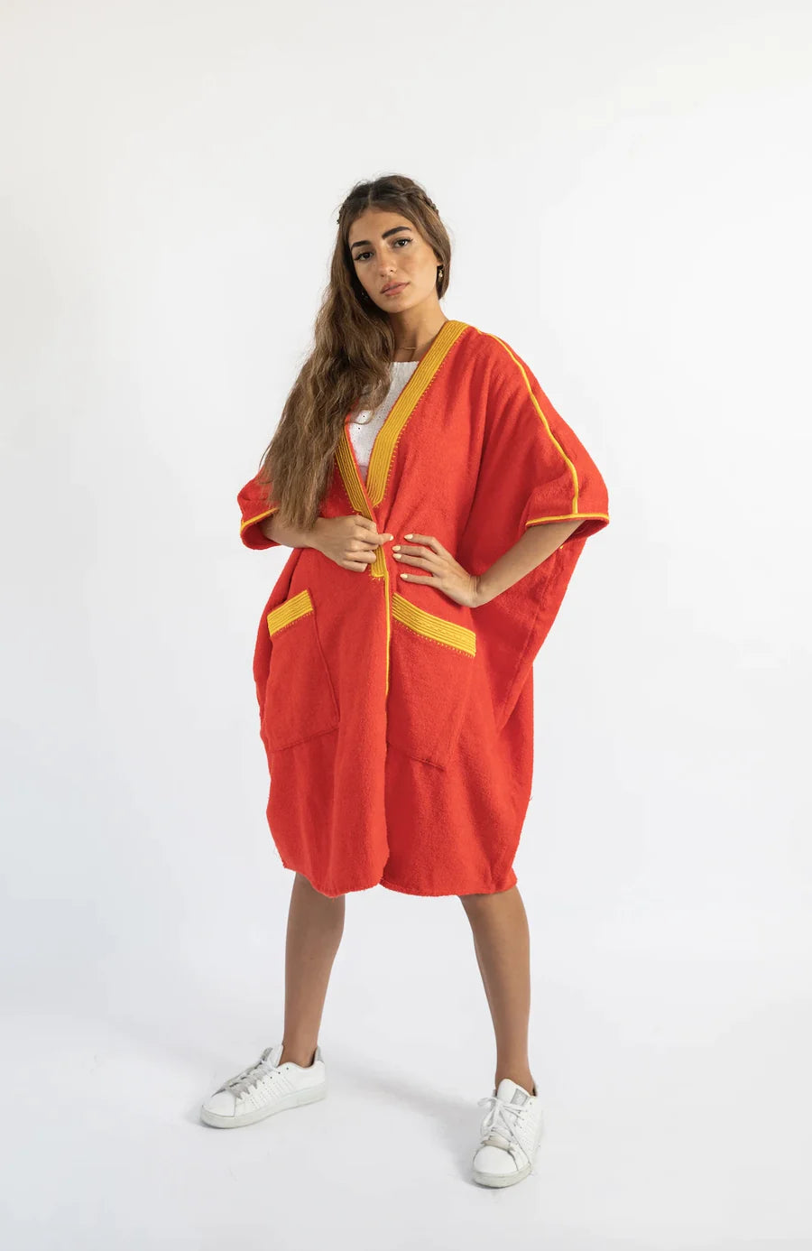 Drop Top Bisht - 100% Natural Cotton