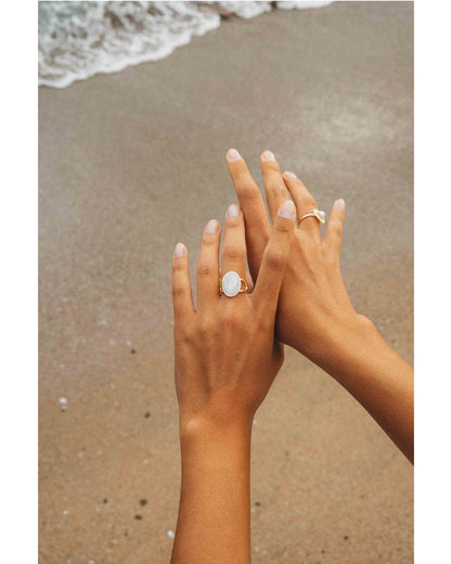 Iridescent Pearl Ring