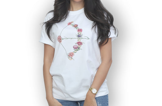 Sagittarius Watercolor Rhinestone T-shirt