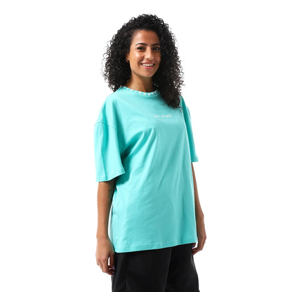 Egyptian  Oversized SS T-Shirt - Bright Teal