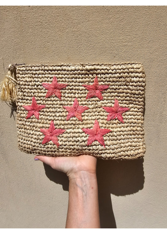 Starr Raffia Pouch