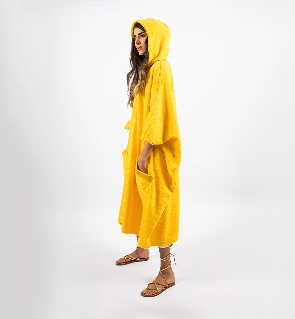 Drop Top Bisht - 100% Natural Cotton